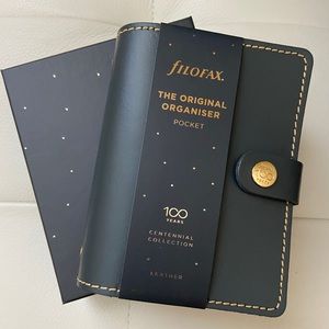 Filofax Pocket Planner Centennial Original in Charcoal - BRAND NEW!